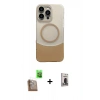 MARSİLYAN™- iPhone 16 Pro Max Kılıf Kozmos Form Özel Seri - Siyah Bilvis Hayalet Cam Ekran Koruyucu + Raze Metal Kamera Lens - CLTM