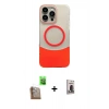 MARSİLYAN™- iPhone 16 Pro Max Kılıf Kozmos Form Özel Seri - Siyah Bilvis Hayalet Cam Ekran Koruyucu + Raze Metal Kamera Lens - CLTM