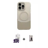 MARSİLYAN™- iPhone 16 Pro Max Kılıf Kozmos Form Özel Seri - Siyah Bilvis Hayalet Cam Ekran Koruyucu + Bilvis Titan Kamera Lens - GS