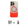 MARSİLYAN™- iPhone 16 Pro Max Kılıf Kozmos Form Özel Seri - Siyah Bilvis Hayalet Cam Ekran Koruyucu + Pers Alüminyum Kamera Lens - GI