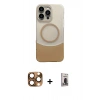 MARSİLYAN™- iPhone 16 Pro Max Kılıf Kozmos Form Özel Seri - Siyah Bilvis Hayalet Cam Ekran Koruyucu + Pers Alüminyum Kamera Lens - CLTM