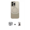 MARSİLYAN™- iPhone 16 Pro Max Kılıf Kozmos Form Özel Seri - Siyah Bilvis Hayalet Cam Ekran Koruyucu + Pers Alüminyum Kamera Lens - GI
