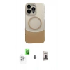 MARSİLYAN™- iPhone 16 Pro Max Kılıf Kozmos Form Özel Seri - Siyah Bilvis Hayalet Cam Ekran Koruyucu + Raze Metal Kamera Lens - BZ