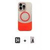 MARSİLYAN™- iPhone 16 Pro Max Kılıf Kozmos Form Özel Seri - Siyah Bilvis Hayalet Cam Ekran Koruyucu + PVD Metal Kamera Lens - SH