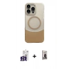 MARSİLYAN™- iPhone 16 Pro Max Kılıf Kozmos Form Özel Seri - Siyah Bilvis Hayalet Cam Ekran Koruyucu + Bilvis Titan Kamera Lens - TMGI