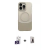 MARSİLYAN™- iPhone 16 Pro Max Kılıf Kozmos Form Özel Seri - Siyah Bilvis Hayalet Cam Ekran Koruyucu + Bilvis Titan Kamera Lens - TMGI