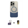MARSİLYAN™- iPhone 16 Pro Max Kılıf Kozmos Form Özel Seri - Siyah Buffer Cam Ekran Koruyucu + Bilvis Titan Kamera Lens - GS