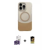 MARSİLYAN™- iPhone 16 Pro Max Kılıf Kozmos Form Özel Seri - Siyah Buffer Cam Ekran Koruyucu + Bilvis Titan Kamera Lens - SH