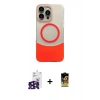 MARSİLYAN™- iPhone 16 Pro Max Kılıf Kozmos Form Özel Seri - Siyah Buffer Cam Ekran Koruyucu + Bilvis Titan Kamera Lens - SH