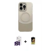 MARSİLYAN™- iPhone 16 Pro Max Kılıf Kozmos Form Özel Seri - Siyah Buffer Cam Ekran Koruyucu + Bilvis Titan Kamera Lens - SH