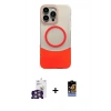 MARSİLYAN™- iPhone 16 Pro Max Kılıf Kozmos Form Özel Seri - Siyah Buffer Hayalet Cam Ekran Koruyucu + Bilvis Titan Kamera Lens - GS