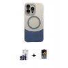 MARSİLYAN™- iPhone 16 Pro Max Kılıf Kozmos Form Özel Seri - Siyah Buffer Hayalet Cam Ekran Koruyucu + Bilvis Titan Kamera Lens - TMGI