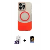 MARSİLYAN™- iPhone 16 Pro Max Kılıf Kozmos Form Özel Seri - Siyah Buffer Hayalet Cam Ekran Koruyucu + Bilvis Titan Kamera Lens - TMGI