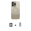MARSİLYAN™- iPhone 16 Pro Max Kılıf Kozmos Form Özel Seri - Siyah Joko Magic 5D Cam + PVD Metal Kamera Lens - GD