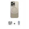 MARSİLYAN™- iPhone 16 Pro Max Kılıf Kozmos Form Özel Seri - Siyah Joko Magic 5D Cam + Pers Alüminyum Kamera Lens - GI