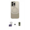 MARSİLYAN™- iPhone 16 Pro Max Kılıf Kozmos Form Özel Seri - Siyah Joko Magic 5D Hayalet Cam + Bilvis Titan Kamera Lens - TMGI