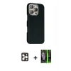 MARSİLYAN™- iPhone 16 Pro Max Kılıf Kozmos Klasik Prime - Şeffaf 360 Full Body Arka Koruyucu + Gold PVD Metal Kamera Lens