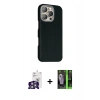 MARSİLYAN™- iPhone 16 Pro Max Kılıf Kozmos Klasik Prime - Şeffaf 360 Full Body Arka Koruyucu + Bilvis Titan Kamera Lens - GS