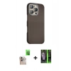 MARSİLYAN™- iPhone 16 Pro Max Kılıf Kozmos Klasik Prime - Şeffaf 360 Full Body Arka Koruyucu + Raze Metal Kamera Lens - NLGY
