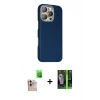 MARSİLYAN™- iPhone 16 Pro Max Kılıf Kozmos Klasik Prime - Şeffaf 360 Full Body Arka Koruyucu + Raze Metal Kamera Lens - NLGY