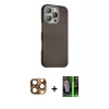 MARSİLYAN™- iPhone 16 Pro Max Kılıf Kozmos Klasik Prime - Şeffaf 360 Full Body Arka Koruyucu + Pers Alüminyum Kamera Lens - CLTM