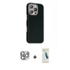MARSİLYAN™- iPhone 16 Pro Max Kılıf Kozmos Klasik Prime - Şeffaf Pasifik Cam Ekran Koruyucu + Pers Alüminyum Kamera Lens - GI