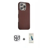MARSİLYAN™- iPhone 16 Pro Max Kılıf Kozmos Klasik Prime - Şeffaf Pasifik Cam Ekran Koruyucu + Pers Alüminyum Kamera Lens - GI