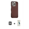 MARSİLYAN™- iPhone 16 Pro Max Kılıf Kozmos Klasik Prime - Şeffaf Pasifik Cam Ekran Koruyucu + PVD Metal Kamera Lens - SH