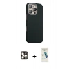 MARSİLYAN™- iPhone 16 Pro Max Kılıf Kozmos Klasik Prime - Şeffaf Pasifik Cam Ekran Koruyucu + PVD Metal Kamera Lens - GD