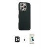 MARSİLYAN™- iPhone 16 Pro Max Kılıf Kozmos Klasik Prime - Şeffaf Pasifik Cam Ekran Koruyucu + PVD Metal Kamera Lens - SH