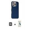 MARSİLYAN™- iPhone 16 Pro Max Kılıf Kozmos Klasik Prime - Şeffaf Pasifik Cam Ekran Koruyucu + PVD Metal Kamera Lens - SH
