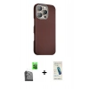 MARSİLYAN™- iPhone 16 Pro Max Kılıf Kozmos Klasik Prime - Şeffaf Pasifik Cam Ekran Koruyucu + Raze Metal Kamera Lens - SH