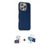 MARSİLYAN™- iPhone 16 Pro Max Kılıf Kozmos Klasik Prime - Siyah 3D Antistatik Cam Ekran Koruyucu + Bilvis Titan Kamera Lens - TMGI