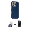 MARSİLYAN™- iPhone 16 Pro Max Kılıf Kozmos Klasik Prime - Siyah 3D Antistatik Hayalet Cam Ekran Koruyucu + Bilvis Titan Kamera Lens - GS