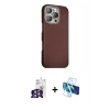 MARSİLYAN™- iPhone 16 Pro Max Kılıf Kozmos Klasik Prime - Siyah 3D Antistatik Seramik Nano Ekran Koruyucu + Bilvis Titan Kamera Lens - GS