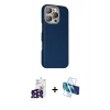 MARSİLYAN™- iPhone 16 Pro Max Kılıf Kozmos Klasik Prime - Siyah 3D Antistatik Seramik Nano Ekran Koruyucu + Bilvis Titan Kamera Lens - SH