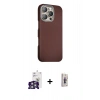 MARSİLYAN™- iPhone 16 Pro Max Kılıf Kozmos Klasik Prime - Siyah Bilvis 3D Cam Ekran Koruyucu + Bilvis Titan Kamera Lens - GS