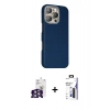 MARSİLYAN™- iPhone 16 Pro Max Kılıf Kozmos Klasik Prime - Siyah Bilvis 3X AR Hayalet Cam Ekran Koruyucu + Bilvis Titan Kamera Lens - GS