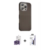 MARSİLYAN™- iPhone 16 Pro Max Kılıf Kozmos Klasik Prime - Siyah Bilvis 3X AR Hayalet Cam Ekran Koruyucu + Bilvis Titan Kamera Lens - SH