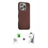 MARSİLYAN™- iPhone 16 Pro Max Kılıf Kozmos Klasik Prime - Siyah Bilvis 3X AR Hayalet Cam Ekran Koruyucu + Raze Metal Kamera Lens - BZ