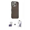 MARSİLYAN™- iPhone 16 Pro Max Kılıf Kozmos Klasik Prime - Siyah Bilvis 3X AR Hayalet Cam Ekran Koruyucu + Bilvis Titan Kamera Lens - TMGI