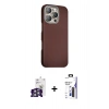 MARSİLYAN™- iPhone 16 Pro Max Kılıf Kozmos Klasik Prime - Siyah Bilvis 3X AR Hayalet Cam Ekran Koruyucu + Bilvis Titan Kamera Lens - GS