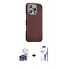 MARSİLYAN™- iPhone 16 Pro Max Kılıf Kozmos Klasik Prime - Siyah Bilvis 3X AR HD Cam Ekran Koruyucu + Bilvis Titan Kamera Lens - SH
