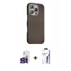 MARSİLYAN™- iPhone 16 Pro Max Kılıf Kozmos Klasik Prime - Siyah Bilvis 3X AR HD Cam Ekran Koruyucu + Bilvis Titan Kamera Lens - SH
