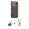 MARSİLYAN™- iPhone 16 Pro Max Kılıf Kozmos Klasik Prime - Siyah Bilvis 3X AR HD Cam Ekran Koruyucu + Bilvis Titan Kamera Lens - GS