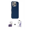 MARSİLYAN™- iPhone 16 Pro Max Kılıf Kozmos Klasik Prime - Siyah Bilvis 3X AR HD Cam Ekran Koruyucu + Bilvis Titan Kamera Lens - SH