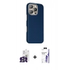 MARSİLYAN™- iPhone 16 Pro Max Kılıf Kozmos Klasik Prime - Siyah Bilvis 3X AR HD Cam Ekran Koruyucu + Bilvis Titan Kamera Lens - GS