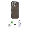 MARSİLYAN™- iPhone 16 Pro Max Kılıf Kozmos Klasik Prime - Siyah Bilvis 3X AR HD Cam Ekran Koruyucu + Raze Metal Kamera Lens - BZ