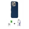 MARSİLYAN™- iPhone 16 Pro Max Kılıf Kozmos Klasik Prime - Siyah Bilvis 3X AR HD Cam Ekran Koruyucu + Raze Metal Kamera Lens - BZ