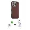 MARSİLYAN™- iPhone 16 Pro Max Kılıf Kozmos Klasik Prime - Siyah Bilvis 3X AR HD Cam Ekran Koruyucu + Raze Metal Kamera Lens - BZ